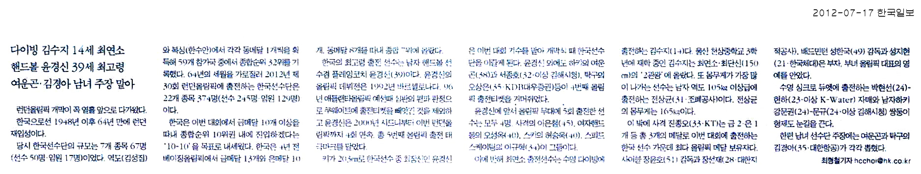 22개 종목 245명의 전사들 "런던에 이름 드높인다"