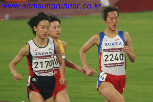 [06아시안게임]박호선 중국,일본선수와의 치열한 경쟁 사진