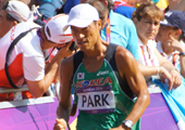 [런던올림픽] 박칠성, 남자경보50km 한국기록경신