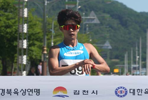 [전국육상선수권] 김현섭, 남자경보20km 우승