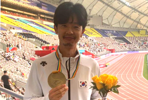 김현섭, 2011대구세계육상선수권 동메달 시상식