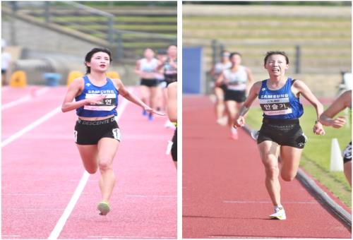 [제35회 서천 실업단대항전국육상경기] 김도연 여자 5000m, 안슬기 여자 10000m 1위