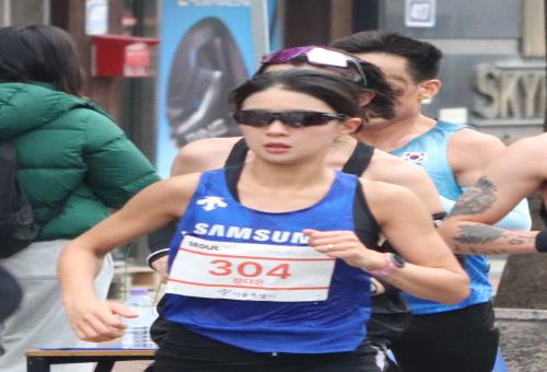 서울국제마라톤대회 정다은 여자 국내부 우승